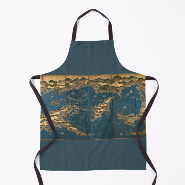 Item preview, Map and Sea Painting "Seto Inland Sea: Osaka to Nagasaki Sea Route" designed and sold by FineArtLover.