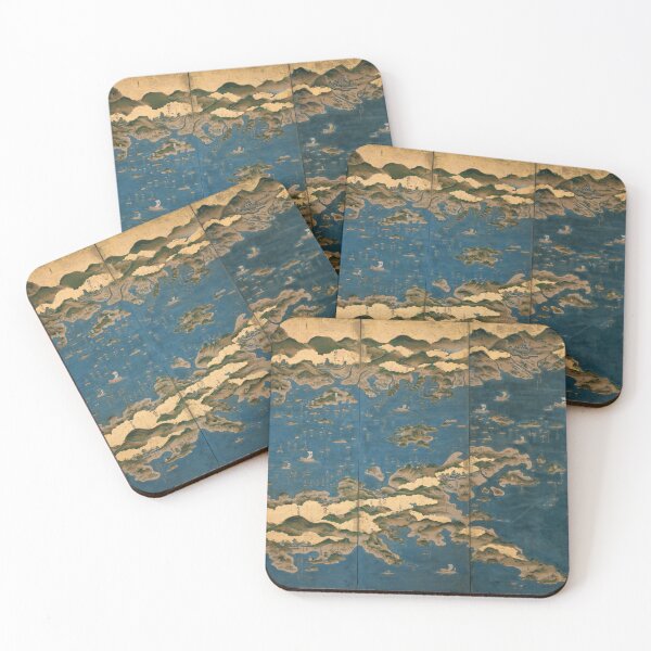 Item preview, Mapa y pintura marina "Mar interior de Seto: ruta marítima de Osaka a Nagasaki" designed and sold by FineArtLover.