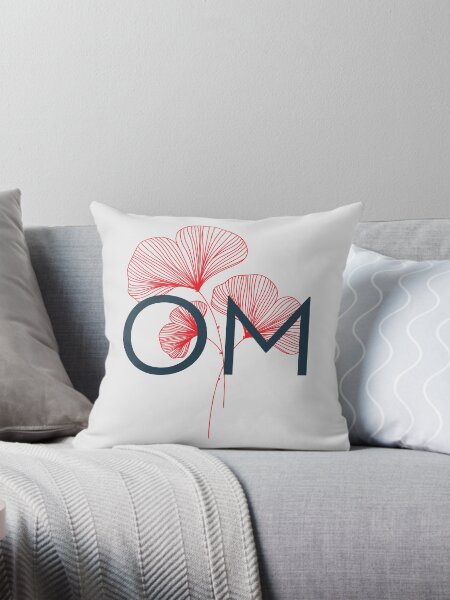 OM Mantra Throw Pillow