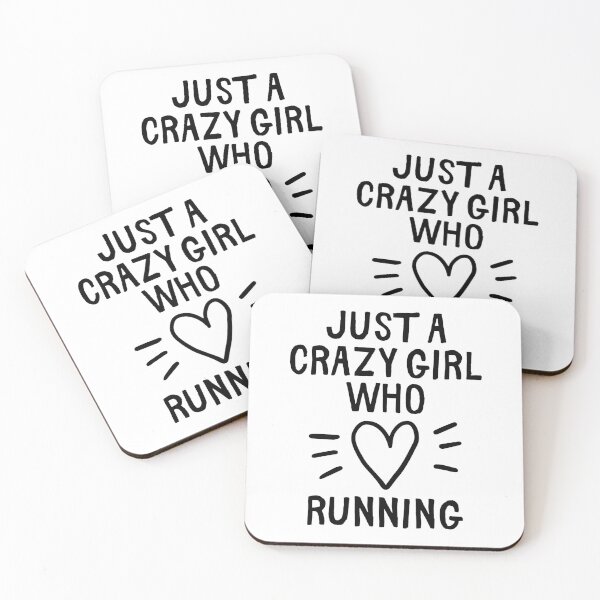 Item preview, Just a crazy girl who loves running designed and sold by TheGreenGoat.