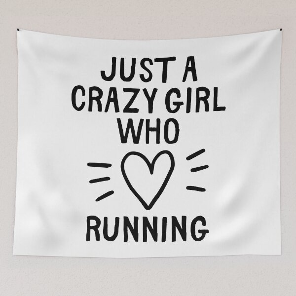 Item preview, Just a crazy girl who loves running designed and sold by TheGreenGoat.