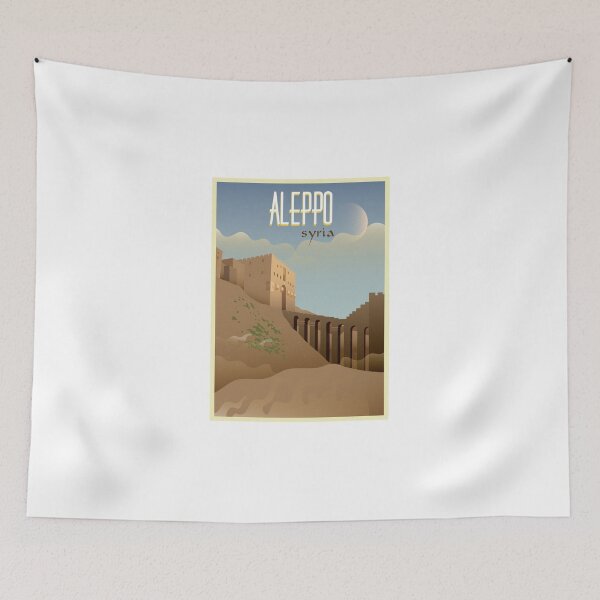 Item preview, Aleppo, Syria - Vintage Travel Poster designed and sold by Atifslm.