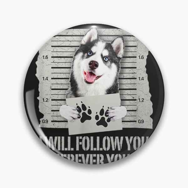 Item preview, Personal Stalker Siberian Husky T-Shirt designed and sold by TheresaKrammer.