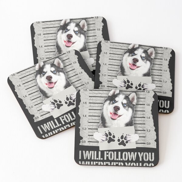 Item preview, Personal Stalker Siberian Husky T-Shirt designed and sold by TheresaKrammer.