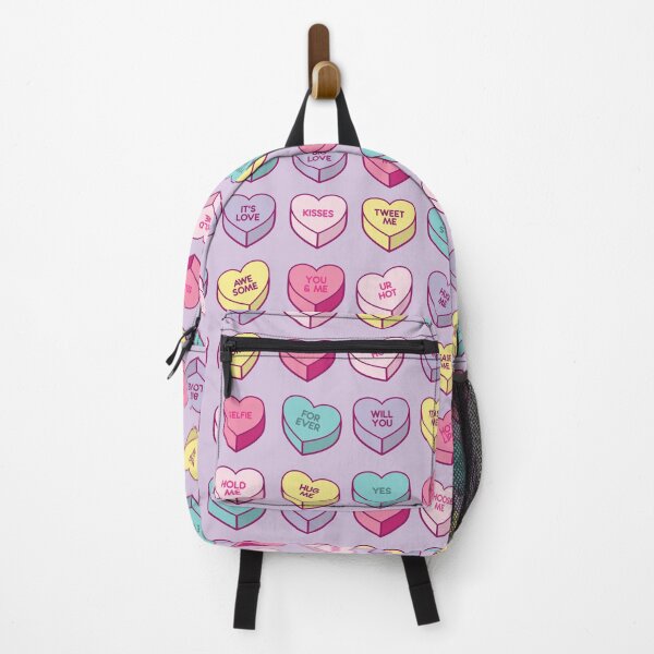 Item preview, Love Heart Candy Pattern on Pastel Purple for Valentines Day designed and sold by Hixon House.