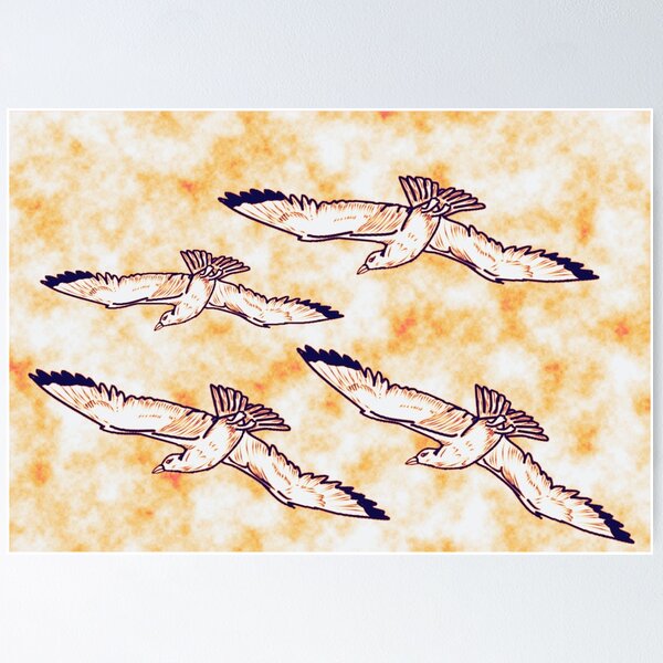 Item preview, Migration dad hats- Flying birds migrating (Herring Gulls) 11 designed and sold by Midnightviera.