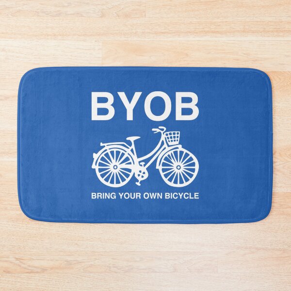 Item preview, Bicycle in White and Blue With Basket designed and sold by CoolYule.