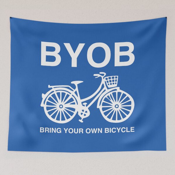 Item preview, Bicycle in White and Blue With Basket designed and sold by CoolYule.
