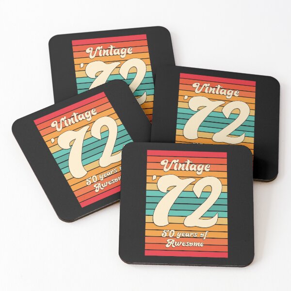 Item preview, Retro Sunset Vintage '72 Big 50th Birthday designed and sold by PeachesMommy.
