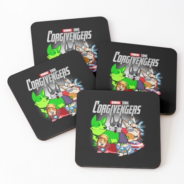 Item preview, CORGIVENGERS ASSEMBLE, Cute Corgi Dog Lovers designed and sold by Jolly Paper.