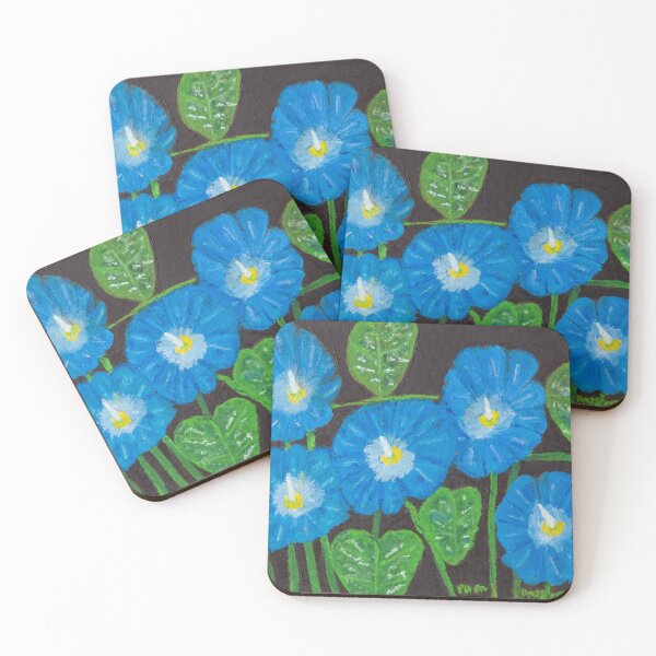 Item preview, Heavenly Blue Morning Glories designed and sold by Pamela Ruggiero.