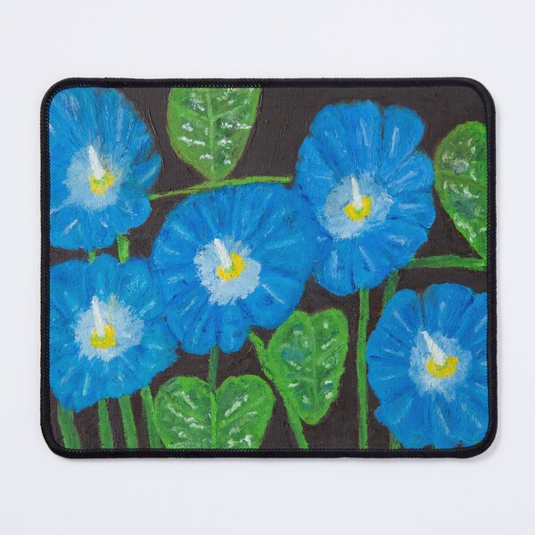 Item preview, Heavenly Blue Morning Glories designed and sold by Pamela Ruggiero.