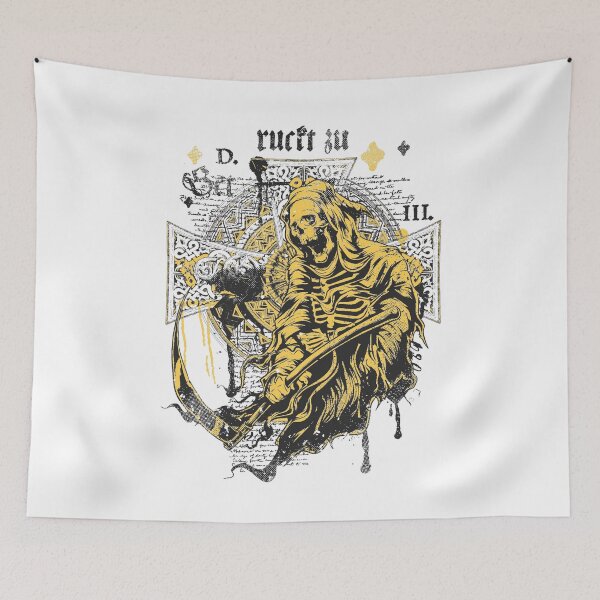 Item preview, Grim Reaper With Celtic Cross And Scripture designed and sold by SpotWarehouse.