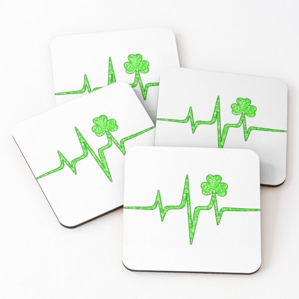 Item preview, Irish Heartbeat St. Patricks Day Shamrock Music designed and sold by tlinh226.