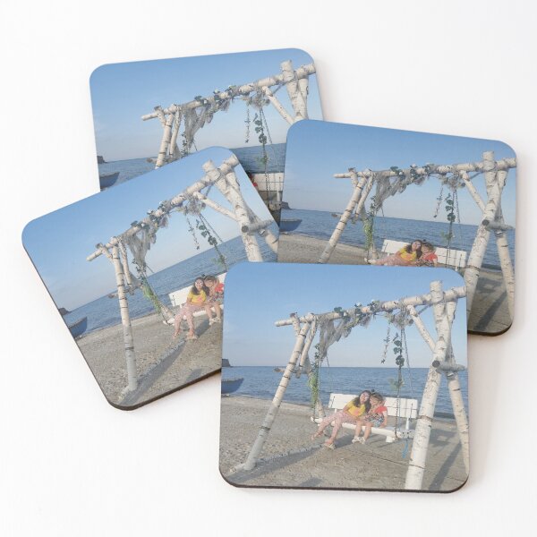 Item preview, Kids resting on a swing after swimming in the sea designed and sold by AugmentedYou.