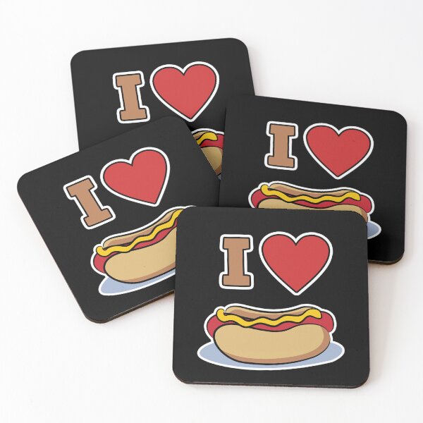 Item preview, Hot Dog Design for Men and Women I Love Hot Dog designed and sold by Evrallimee.