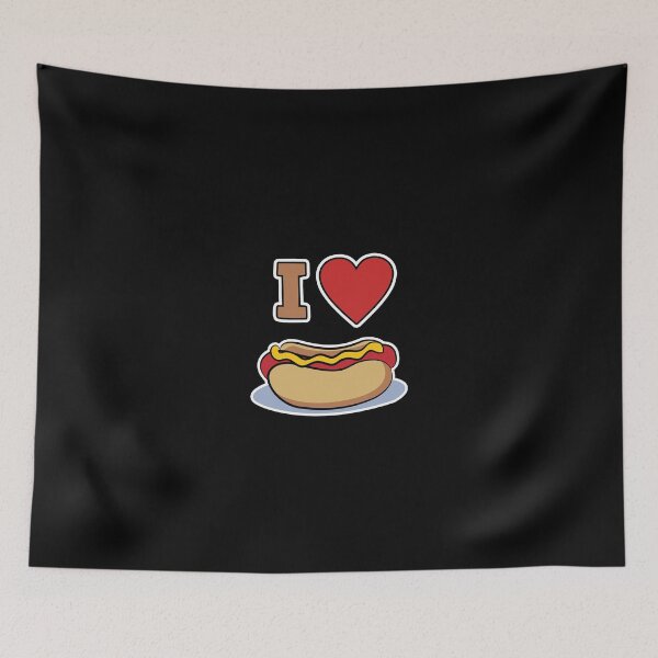 Item preview, Hot Dog Design for Men and Women I Love Hot Dog designed and sold by Evrallimee.