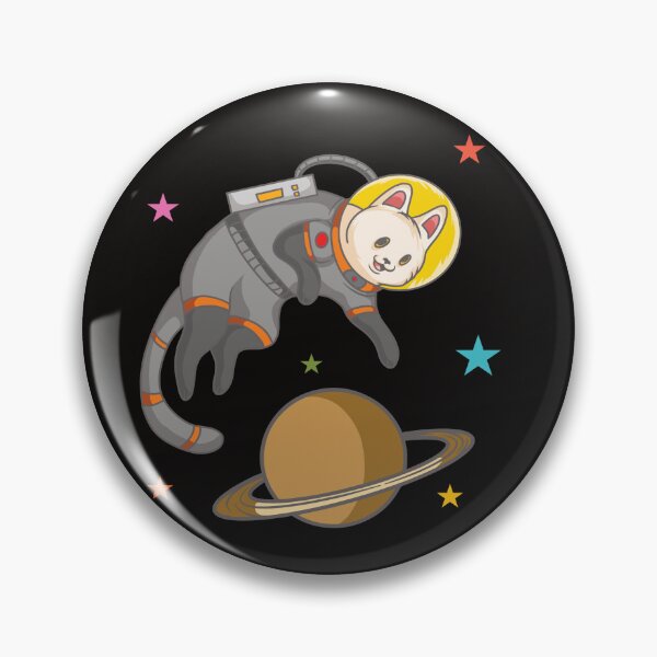 Item preview, Astronaut Cat Over Saturn designed and sold by AfropunkDesigns.