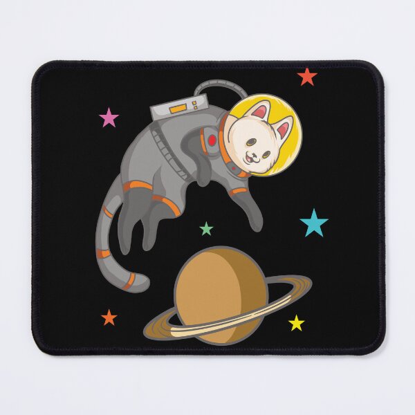 Item preview, Astronaut Cat Over Saturn designed and sold by AfropunkDesigns.