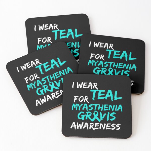 Item preview, I Wear Teal for Myasthenia Gravis Awareness Ribbon designed and sold by Evrallimee.