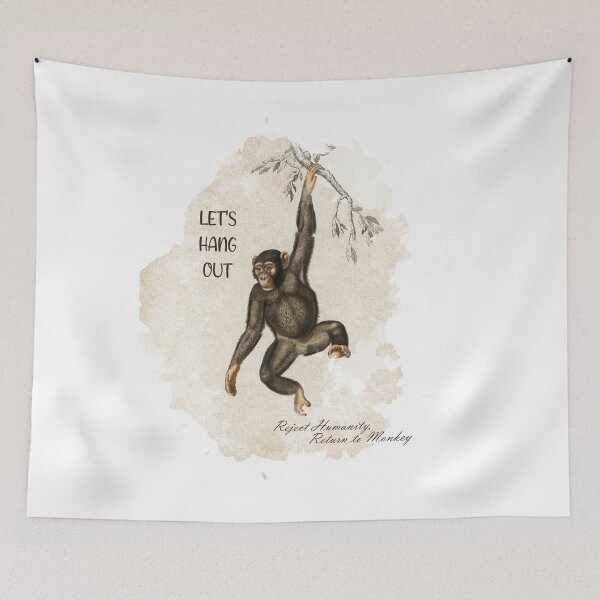 Item preview, funny chimp quotes designed and sold by vidyaroul.