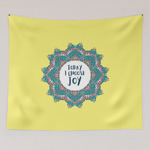 Item preview, Today I Choose Joy Mandala Positive Affirmation designed and sold by JDWCreations.