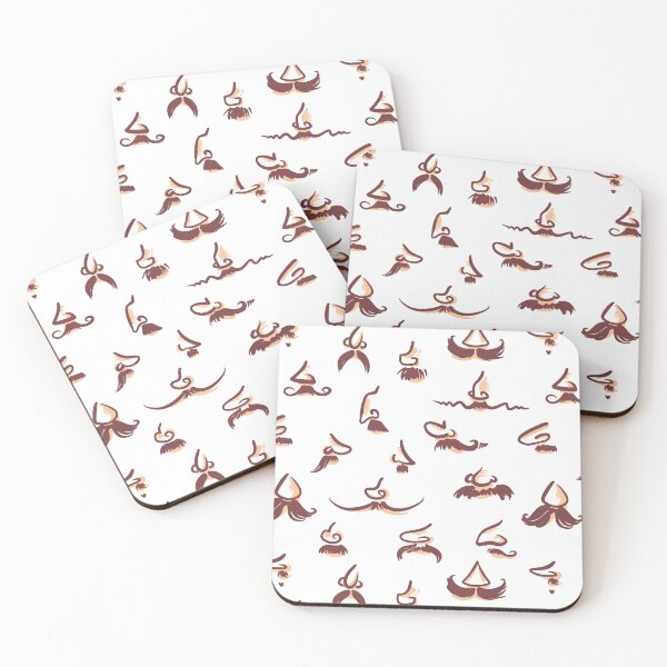 Item preview, Noses and mustaches (on white) designed and sold by Irina Ivanova.