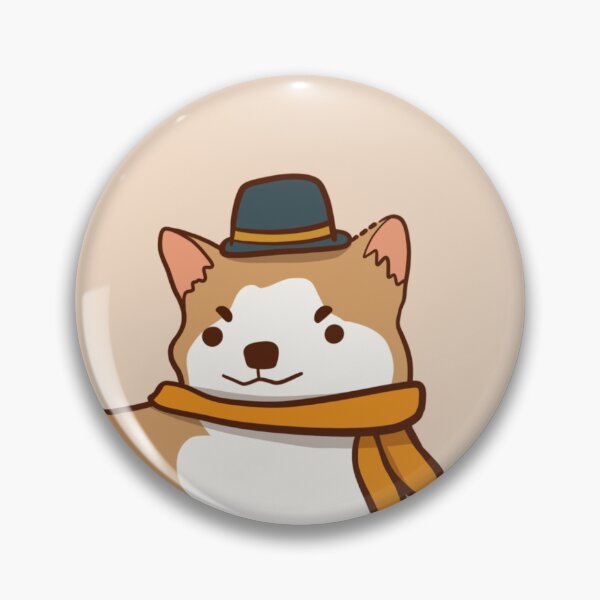Item preview, Japanese Akita -  Cute Brown and Tan Dog Illustration Pattern  designed and sold by TheRainbowRoom.