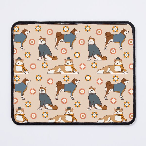 Item preview, Japanese Akita -  Cute Brown and Tan Dog Illustration Pattern  designed and sold by TheRainbowRoom.