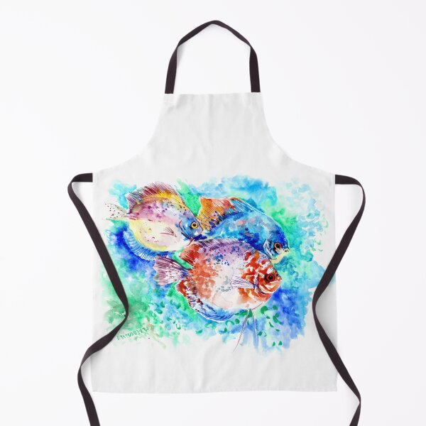 Item preview, tropical Colors, Underwater Scene, Discus Fish Aquarium Art designed and sold by surenart.