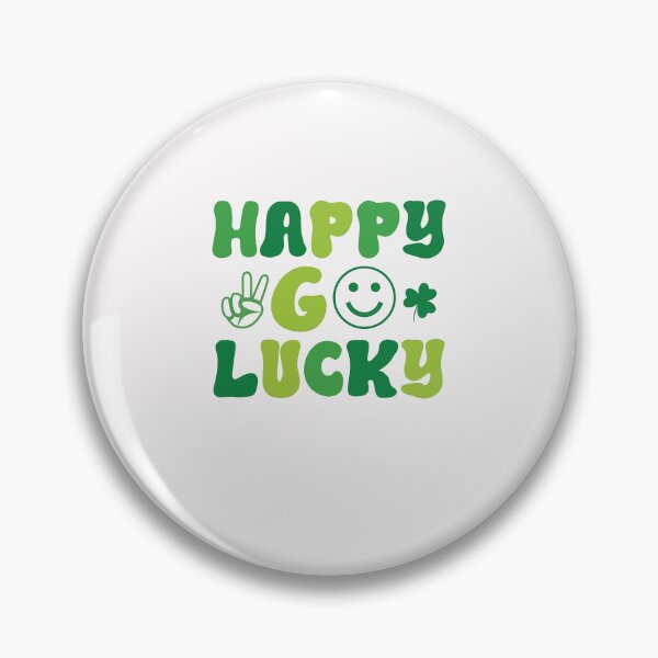 Item preview, Happy Go Lucky Retro St Patrick’s Day Funny Irish Shamrock  designed and sold by clothesy7.