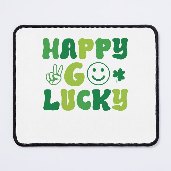 Item preview, Happy Go Lucky Retro St Patrick’s Day Funny Irish Shamrock  designed and sold by clothesy7.