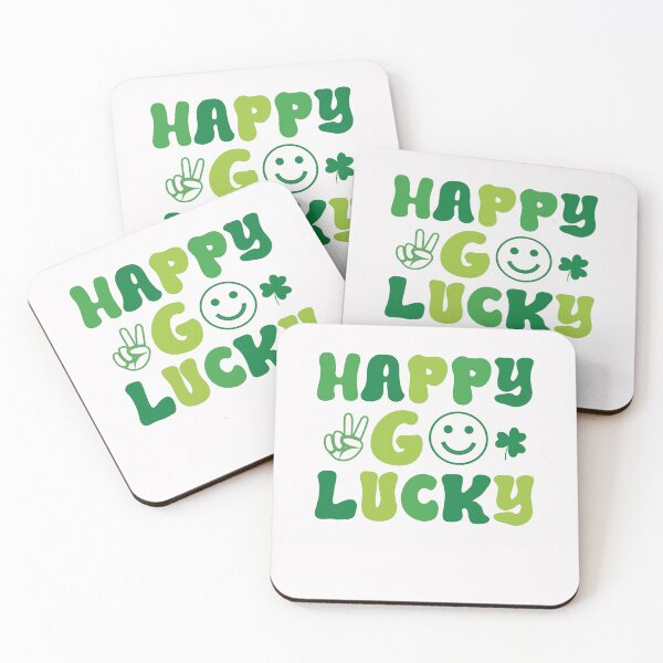 Item preview, Happy Go Lucky Retro St Patrick’s Day Funny Irish Shamrock  designed and sold by clothesy7.