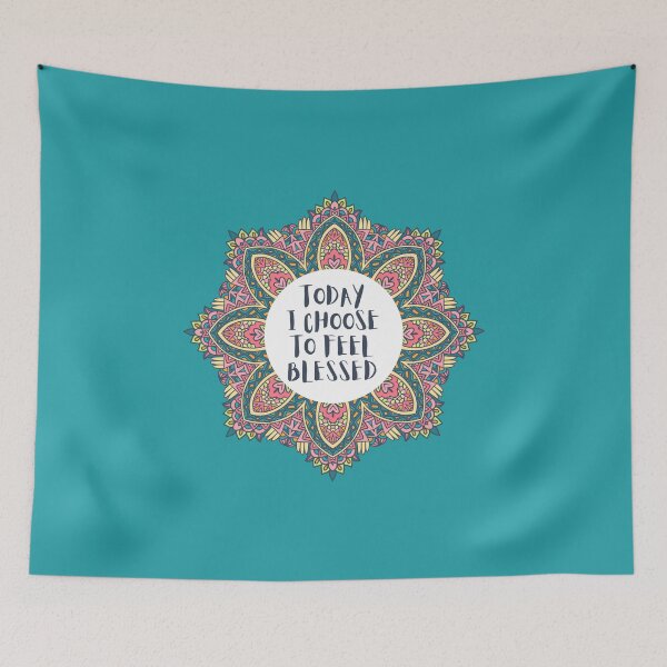 Item preview, Today I Choose To Feel Blessed Mandala Positive Affirmation designed and sold by JDWCreations.