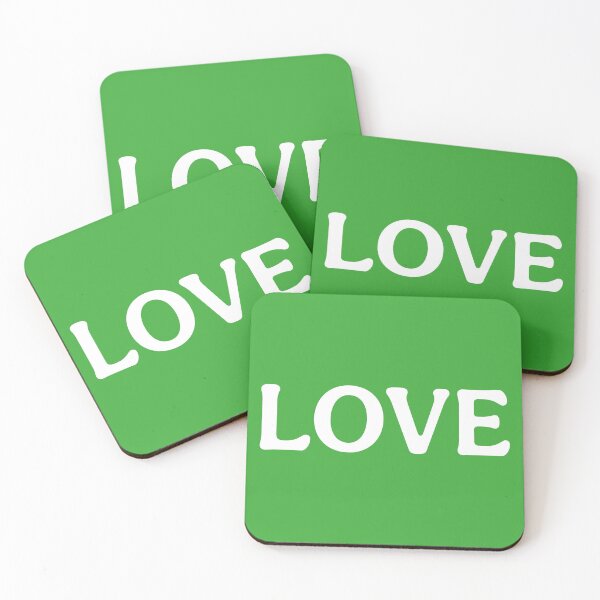 Item preview, Love Print (White Green) designed and sold by ToluaPrints.