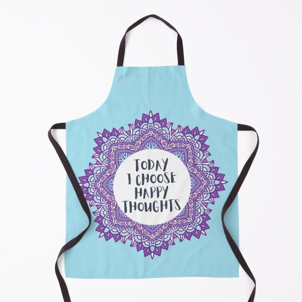 Artikelvorschau, Heute wähle ich glückliche Gedanken Mandala Positive Affirmation entworfen und verkauft von JDWCreations.