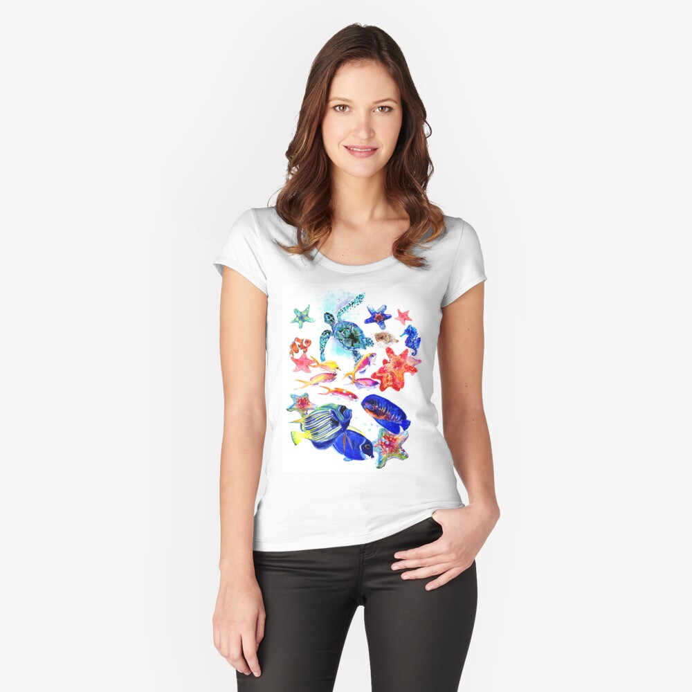 Artikel-Vorschau von Tailliertes Rundhals-Shirt, designt und verkauft von surenart.