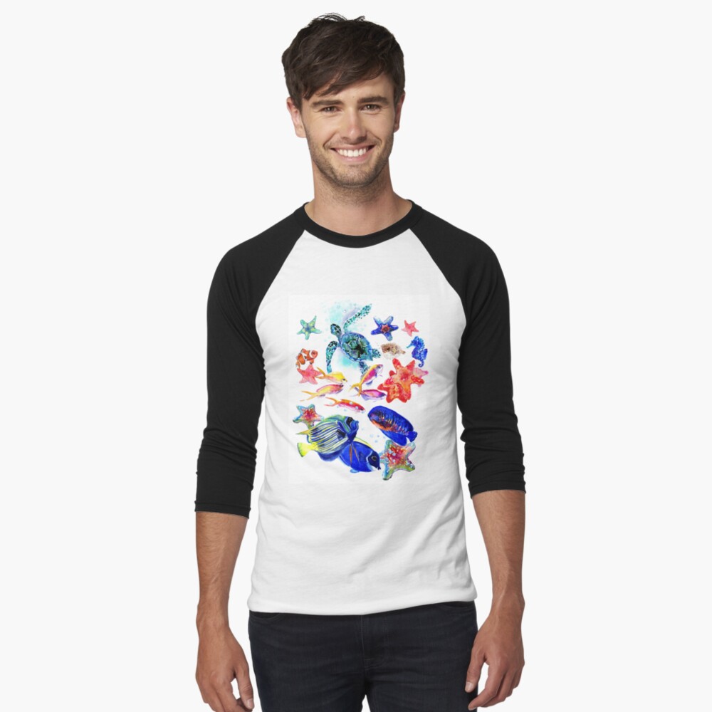 Artikel-Vorschau von Baseballshirt mit 3/4-Arm, designt und verkauft von surenart.