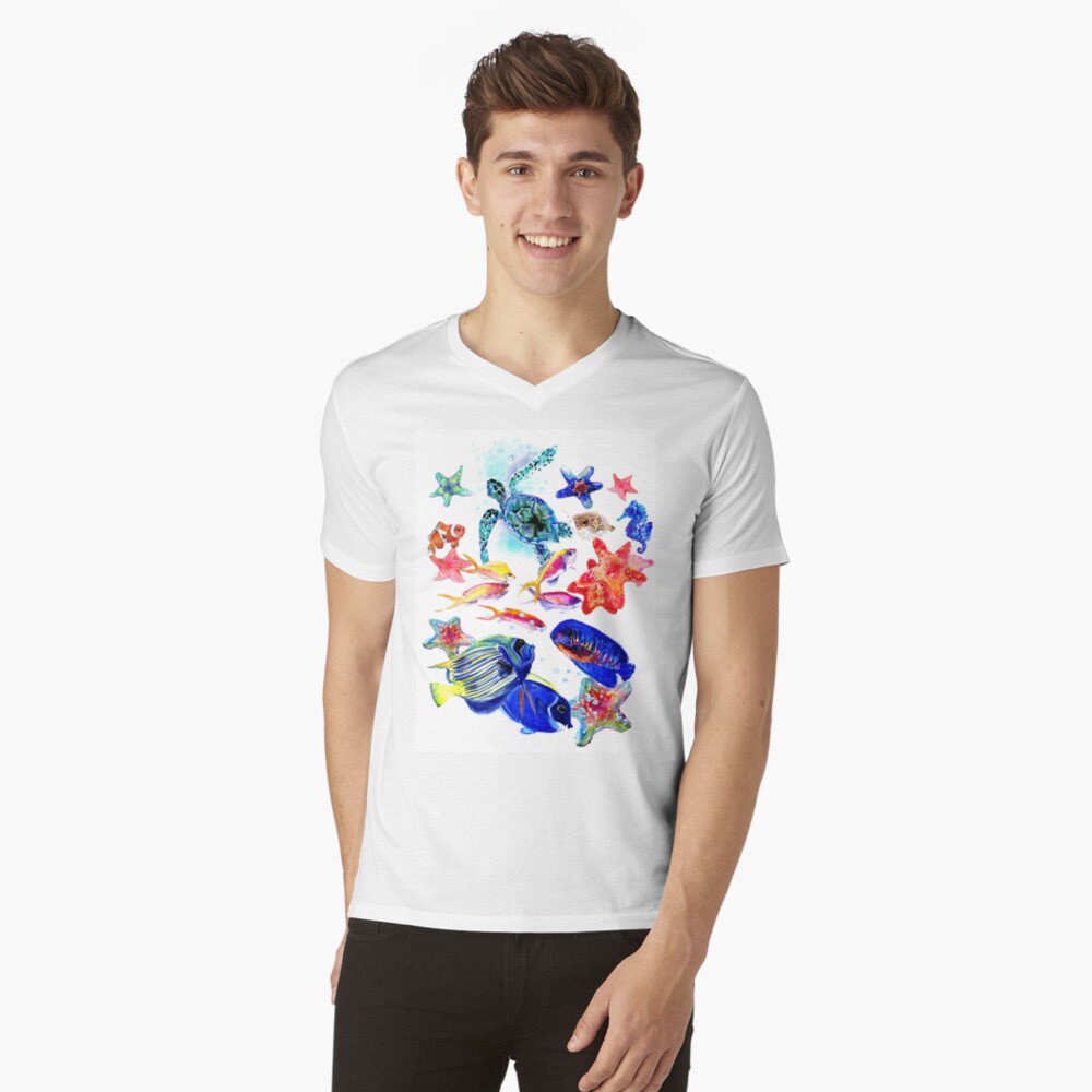 Artikel-Vorschau von T-Shirt mit V-Ausschnitt, designt und verkauft von surenart.