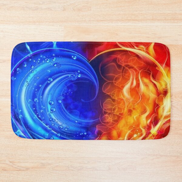 Item preview, explosion of fire and water designed and sold by badgermark.