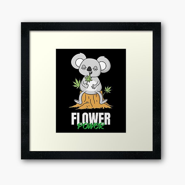 FLOWER OF POWER Framed Art Print