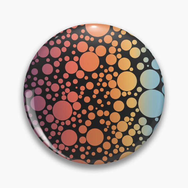 Item preview, colored circular print and black background designed and sold by Martapp.