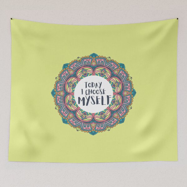 Item preview, Today I Choose Myself Mandala Positive Affirmation designed and sold by JDWCreations.
