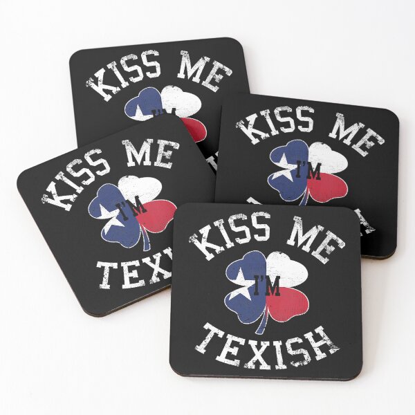 Item preview, Kiss Me I'm Texish Shamrock Texas Irish Flag St Patricks Day V-Neck designed and sold by SageTobias.