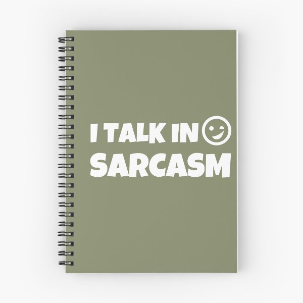 Item preview, I TALK IN SARCASM designed and sold by JERKBASE.
