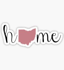 Red Ohio Sticker