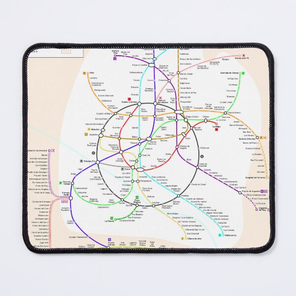 Item preview, El Metro de Madrid designed and sold by SubwayMapper.