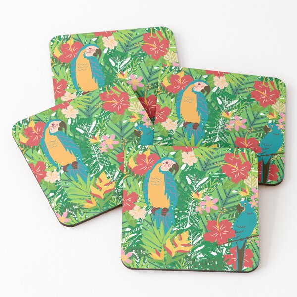 Item preview, Chatty Macaws in a Tropical Garden designed and sold by chocolatefund.