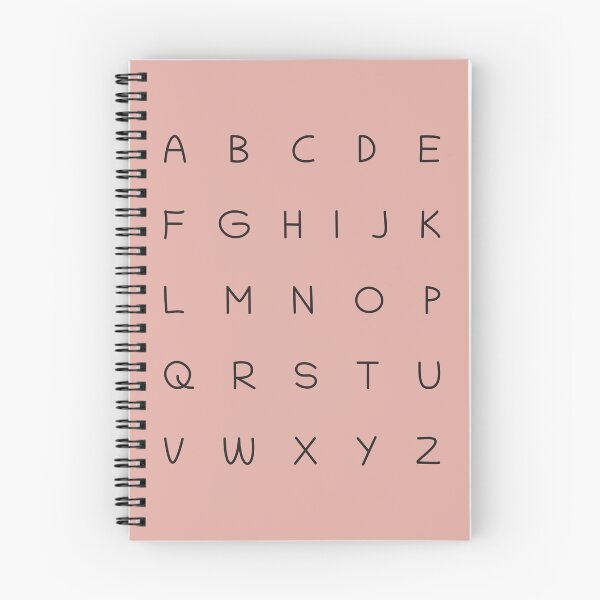 Item preview, ABC Alphabet Letters For Kids Room, Playroom, Classroom - Pastel Pink designed and sold by thelustrous.