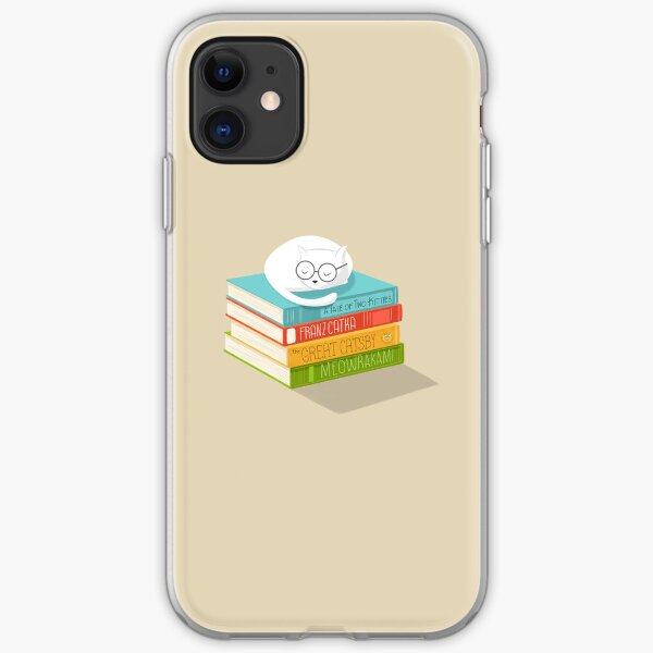 The Cat Loves Books iPhone Soft Case